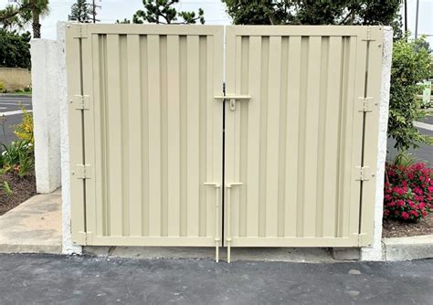 trash enclosure metal frame cover|metal trash enclosure gate.